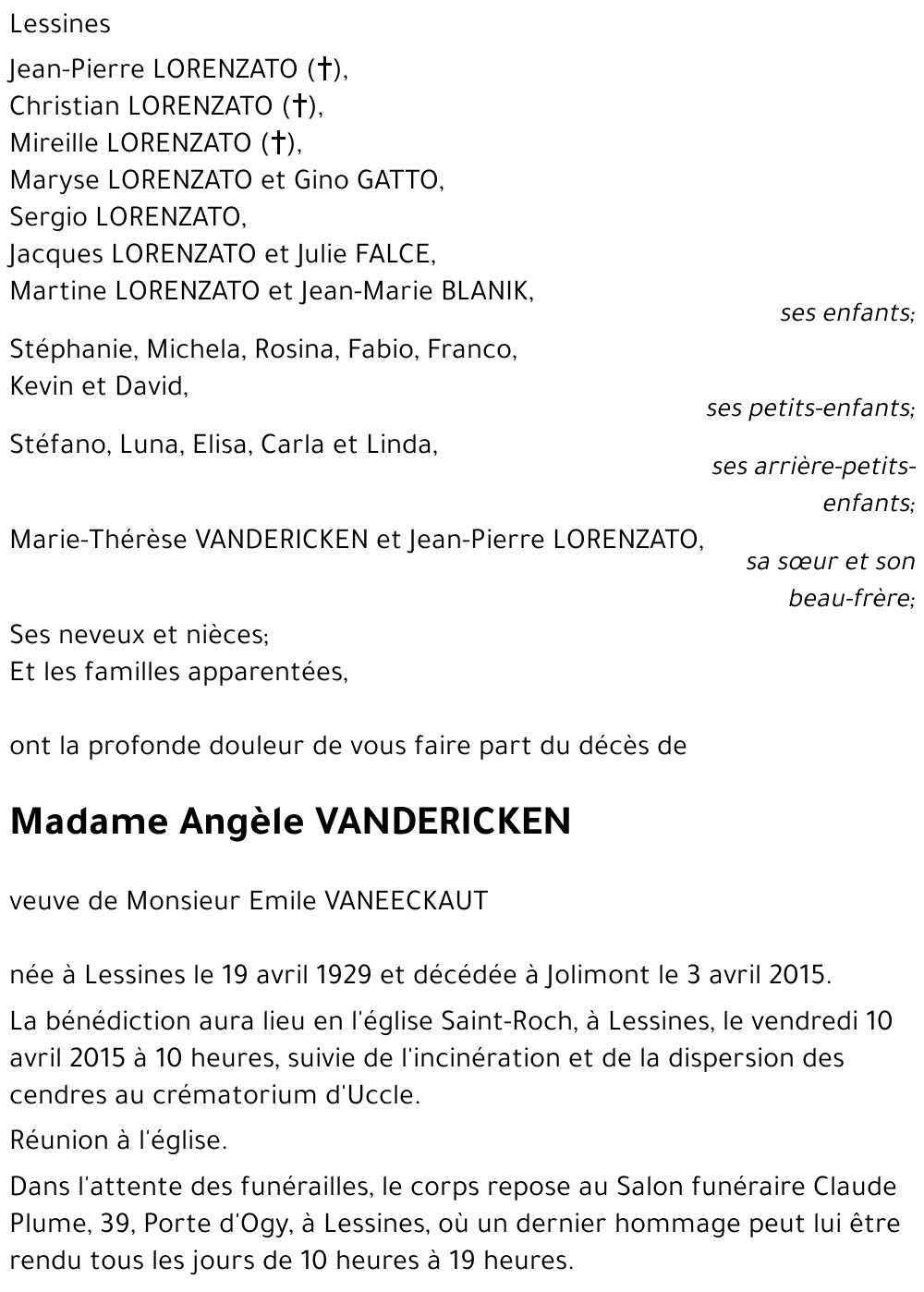 Angèle Vandericken