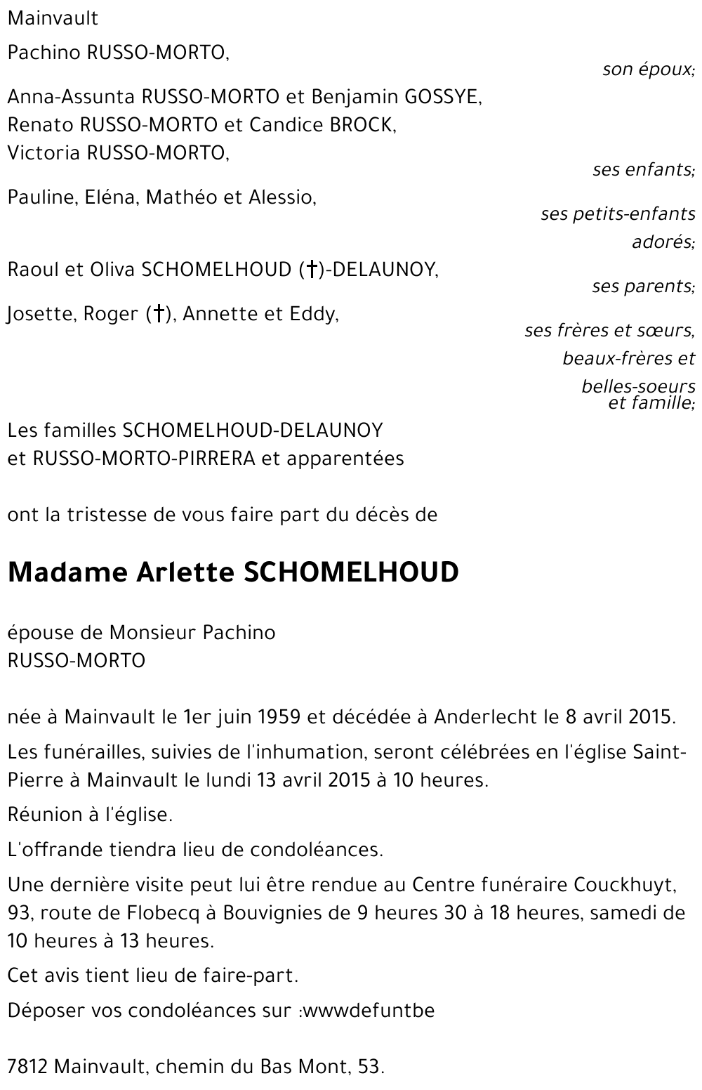 Arlette SCHOOMELHOUD