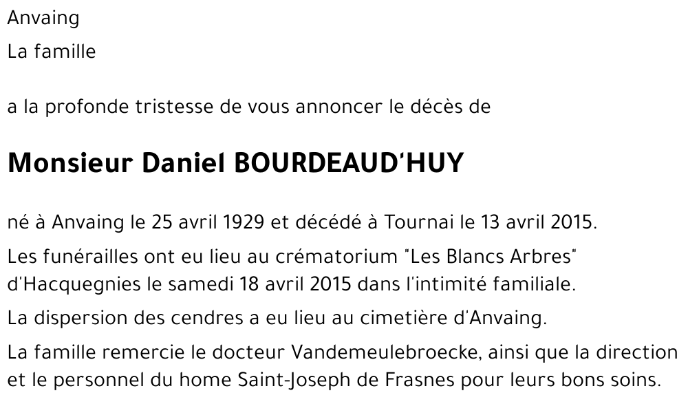 Daniel BOURDEAUD'HUY