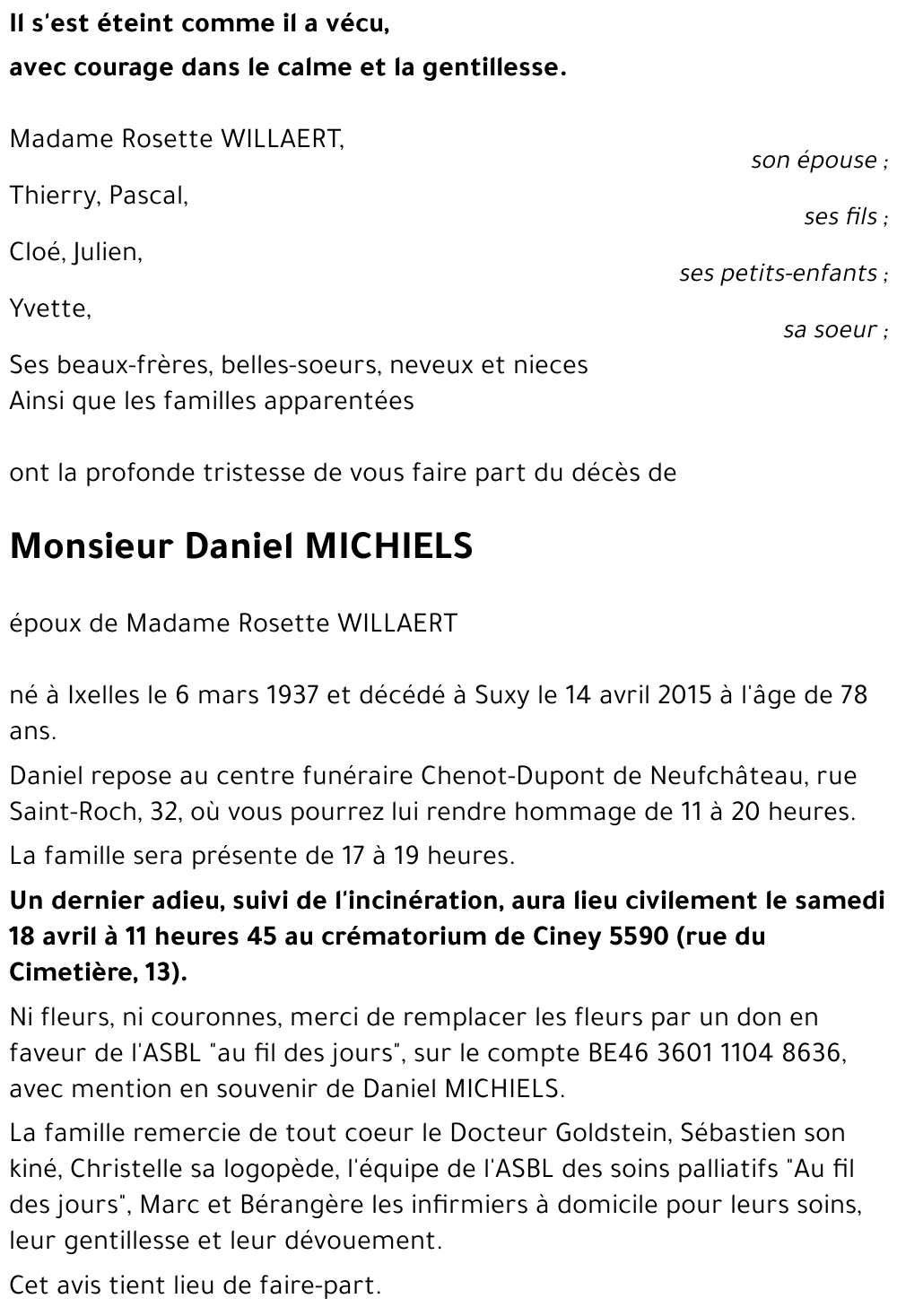 Daniel MICHIELS