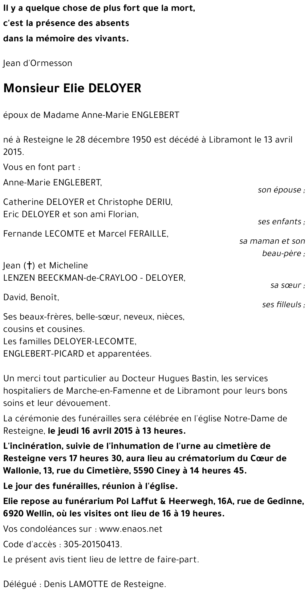 Elie DELOYER