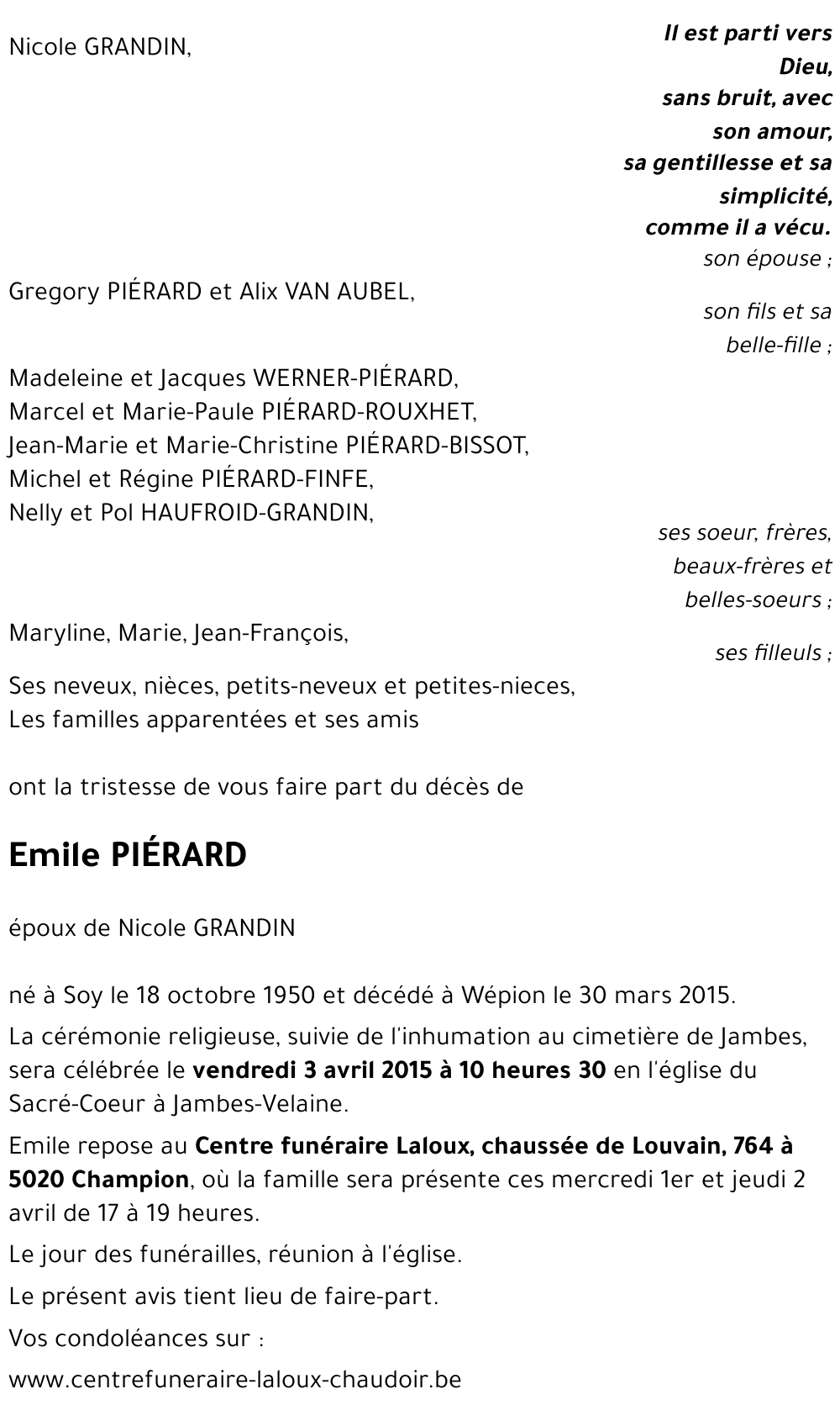 Emile PIÉRARD