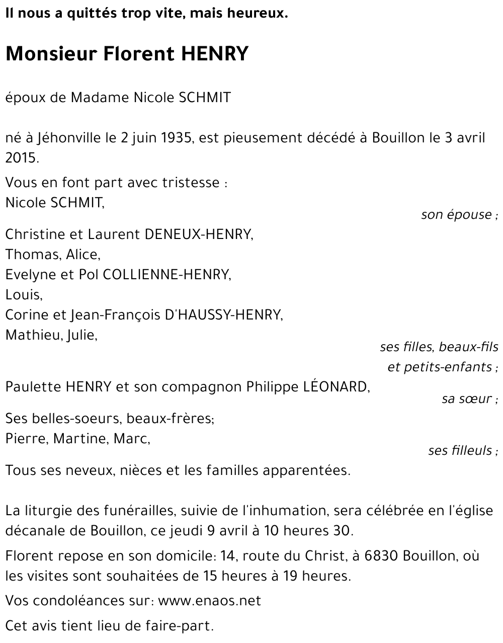 Florent HENRY
