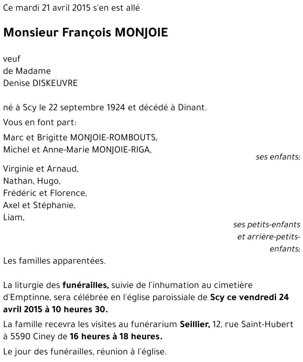 François MONJOIE