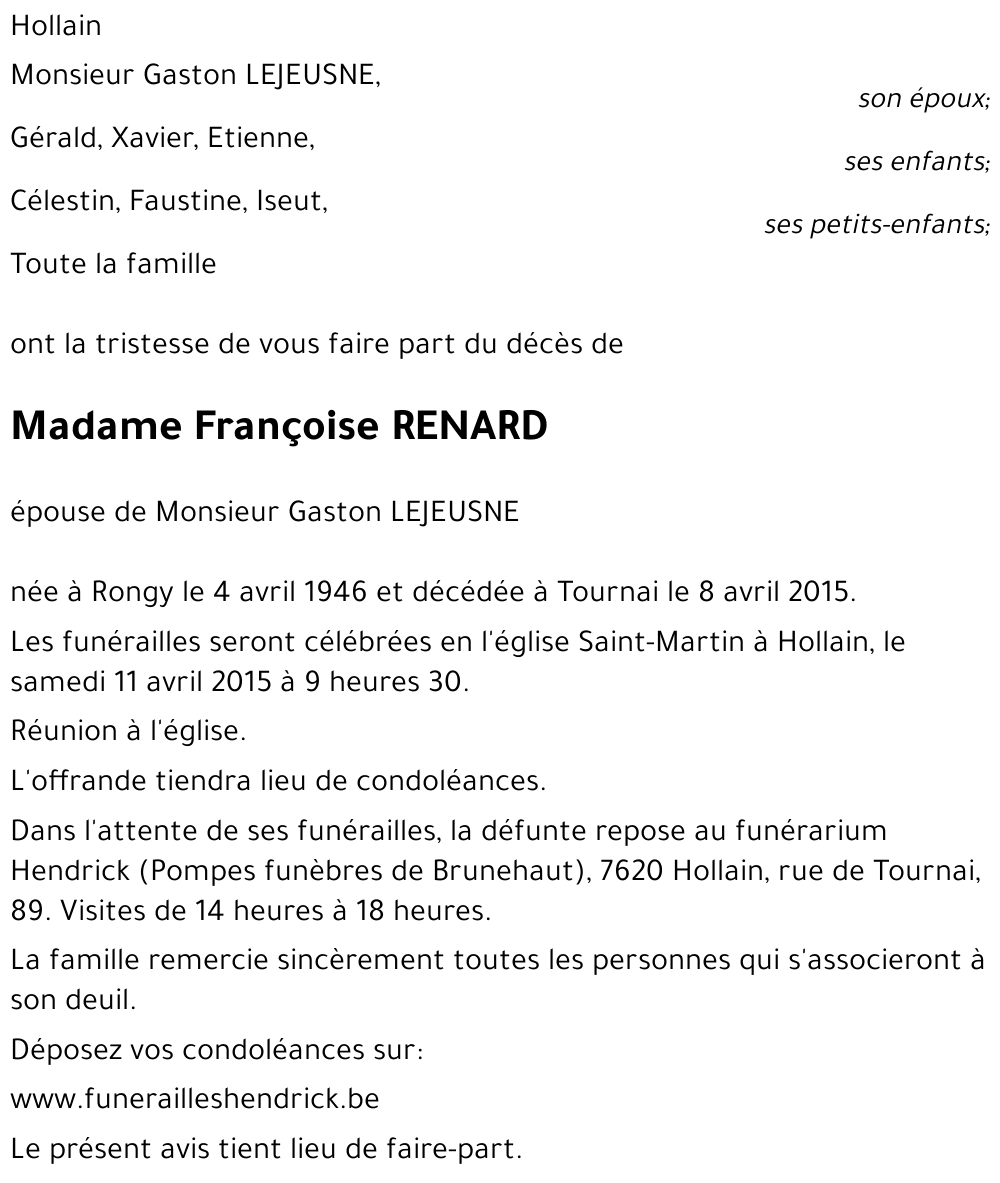 Françoise RENARD