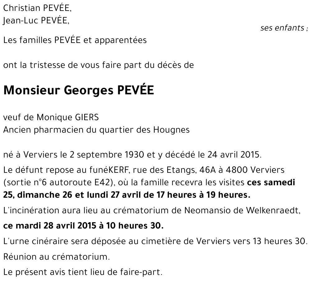 Georges Pevée