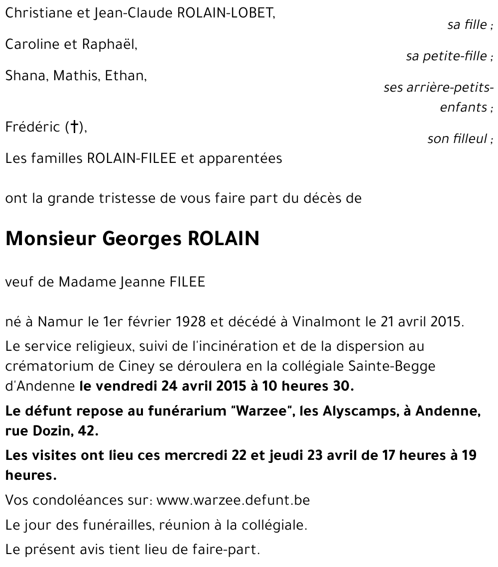 Georges ROLAIN