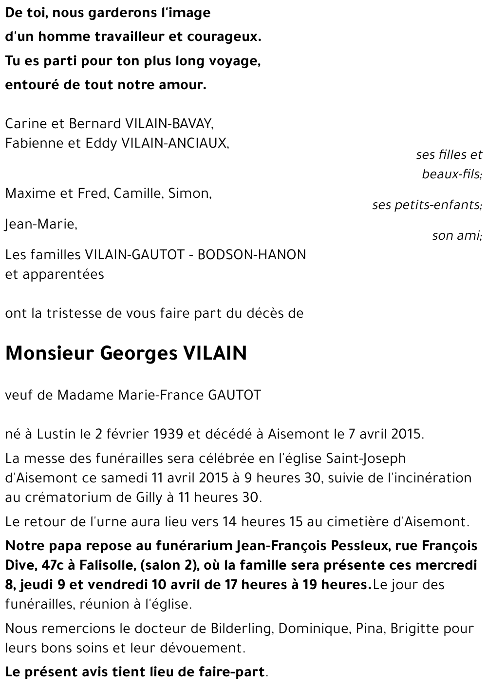 Georges VILAIN