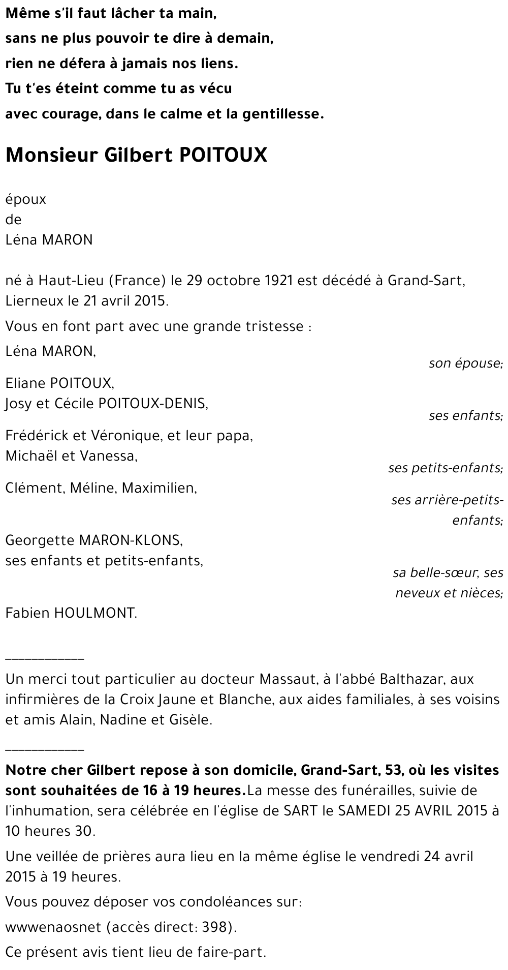 Gilbert POITOUX