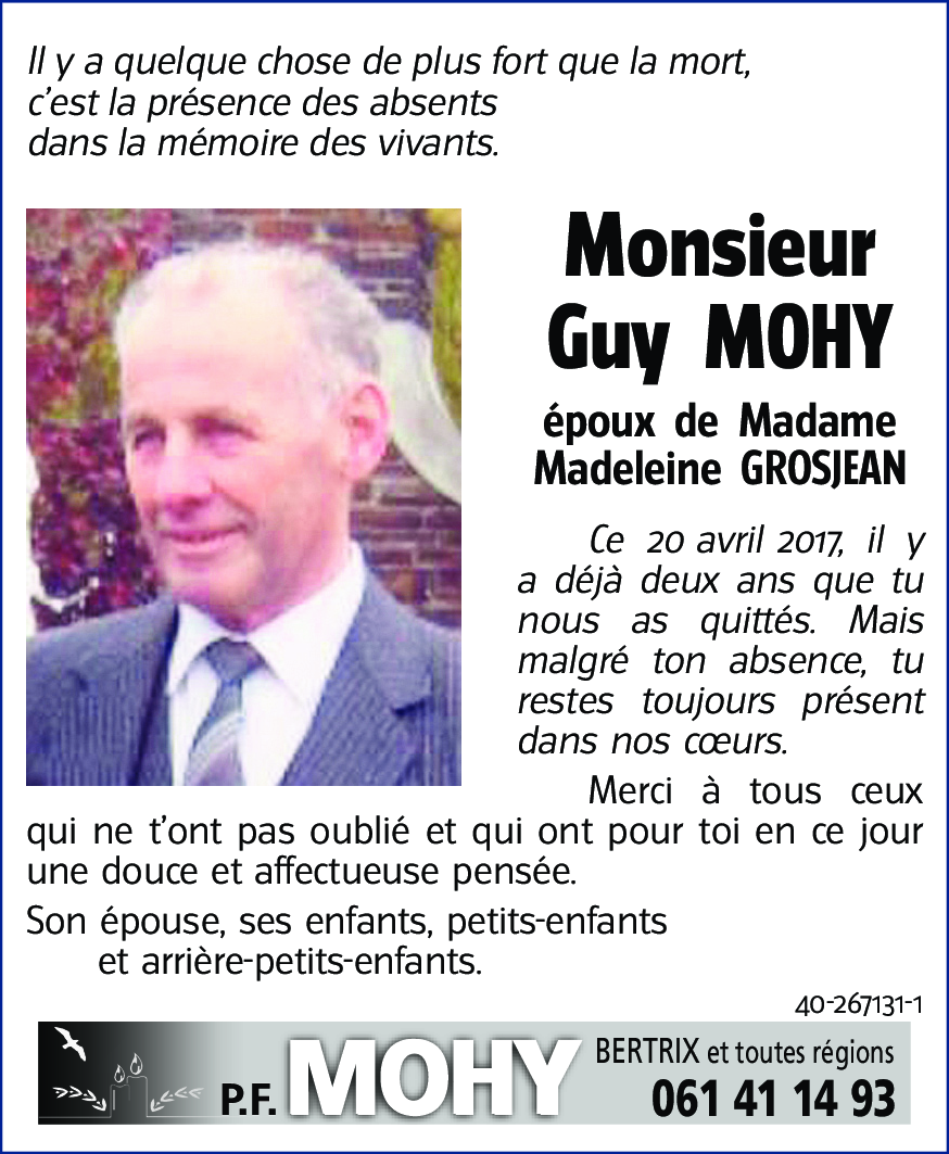 Guy MOHY