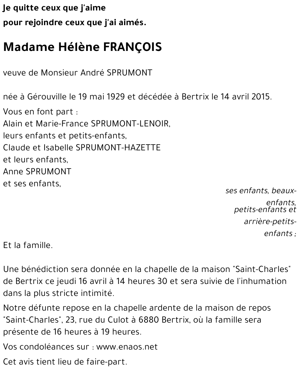 Hélène FRANÇOIS