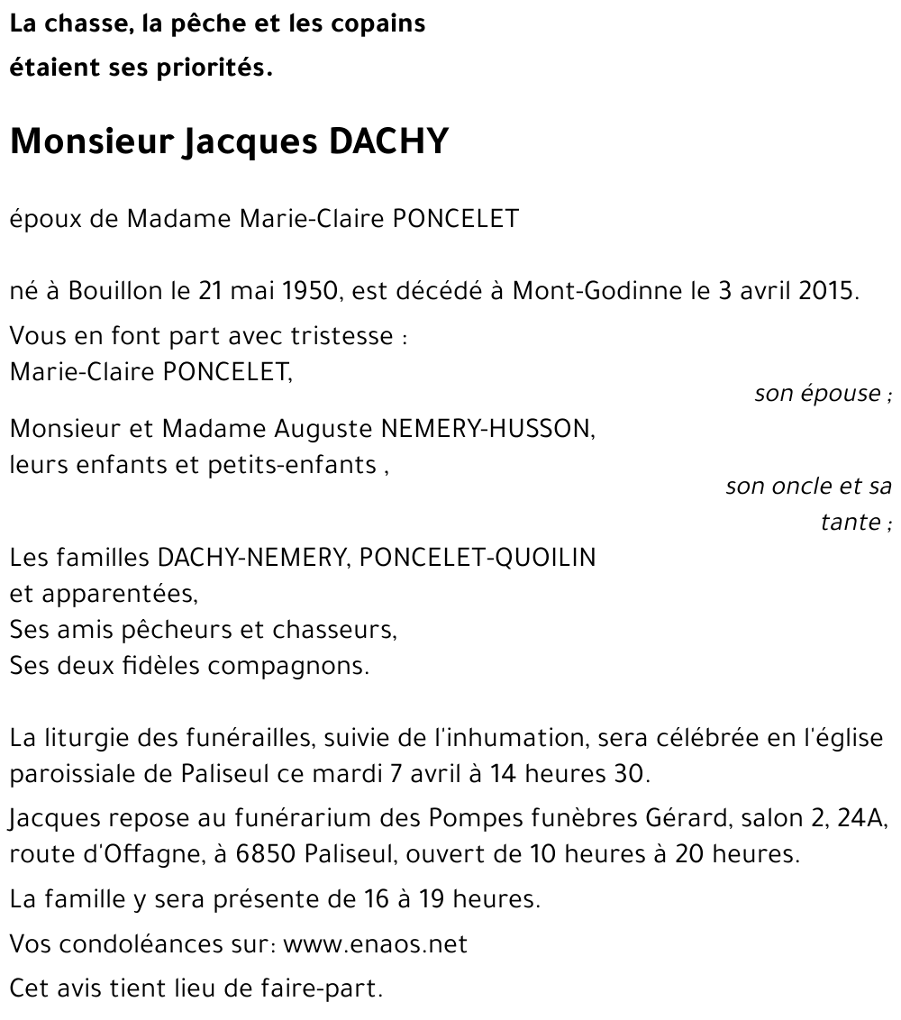 Jacques DACHY