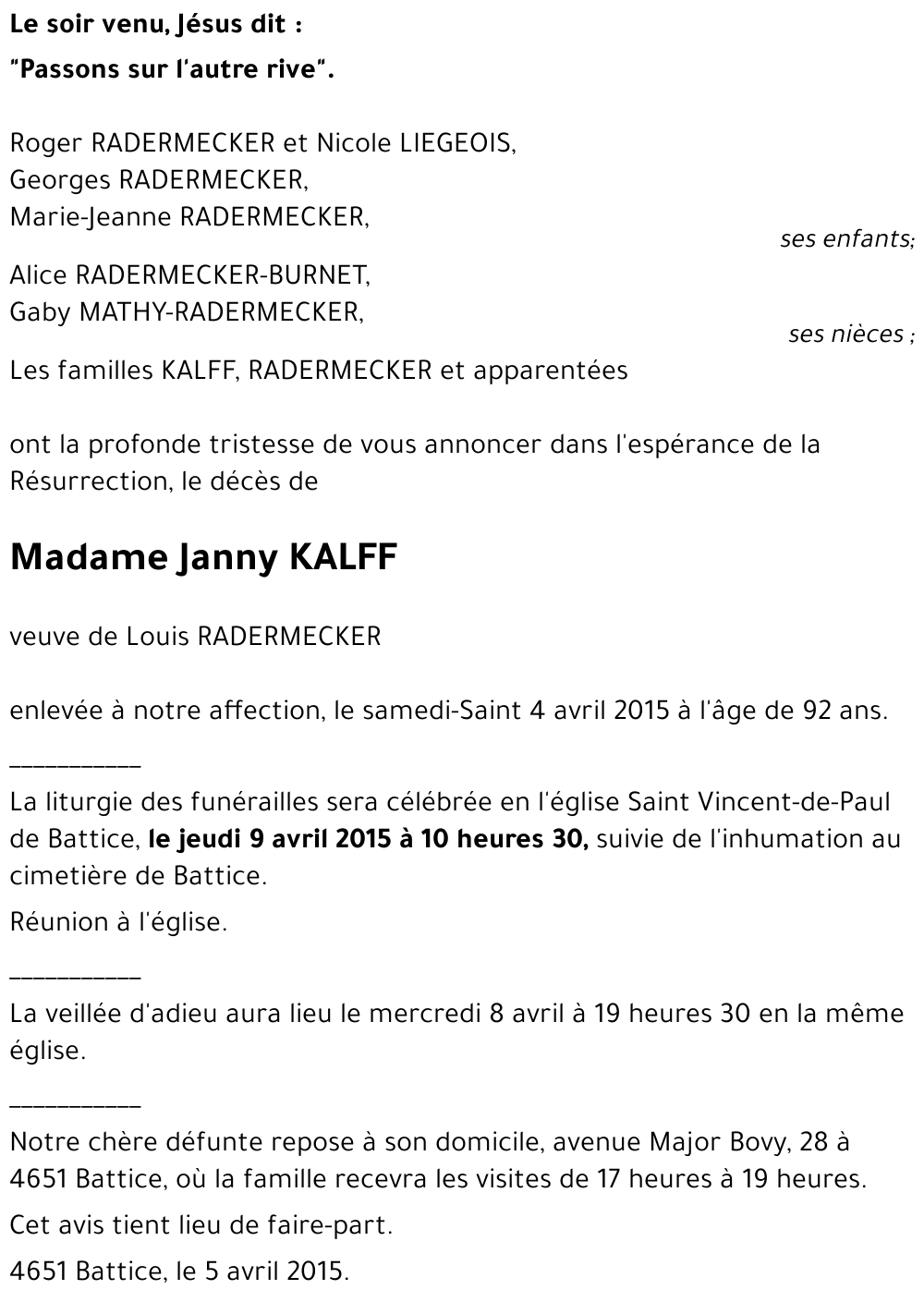 Janny KALFF