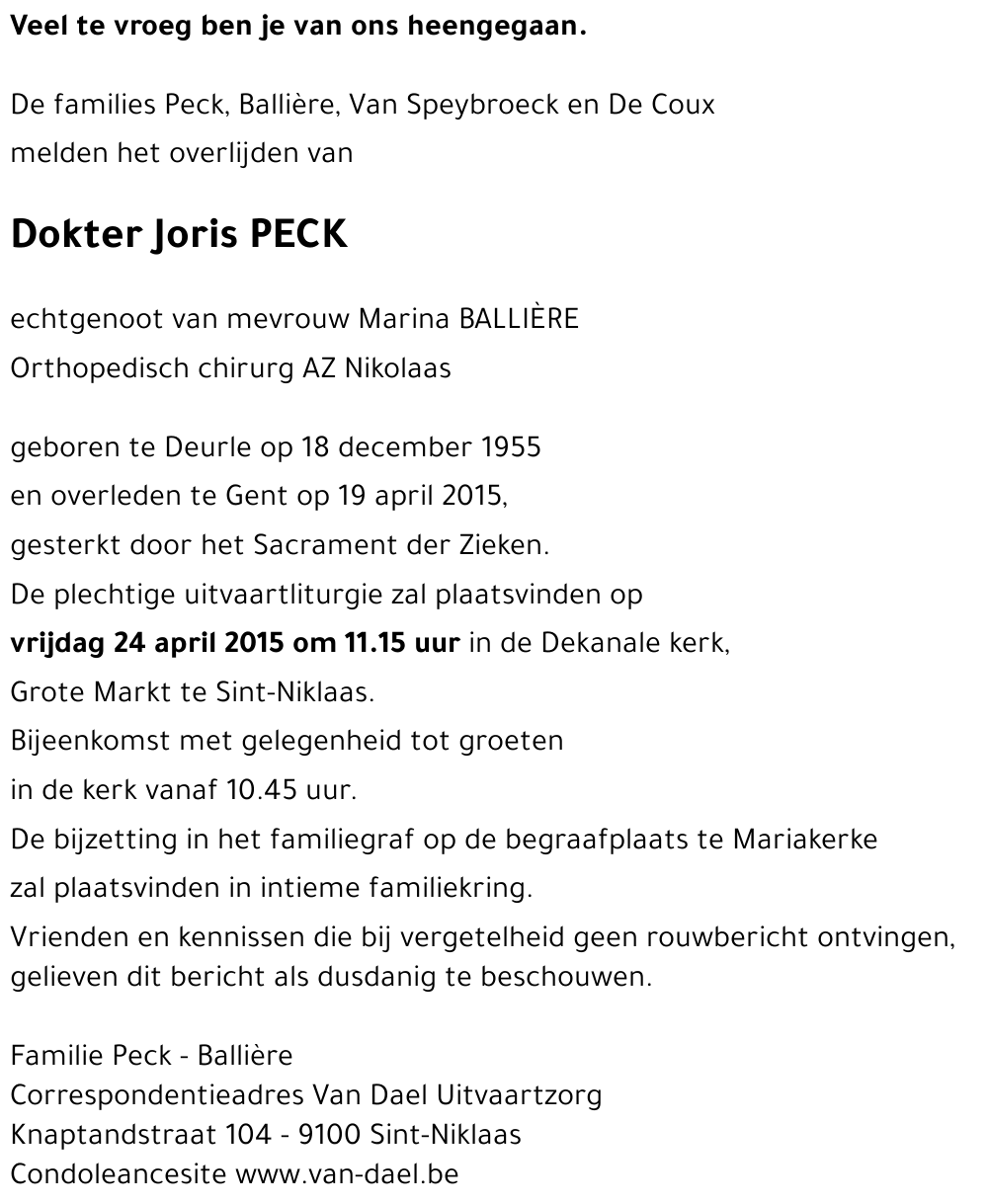 Joris PECK