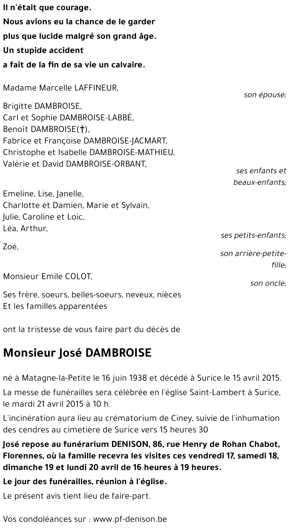 José DAMBROISE