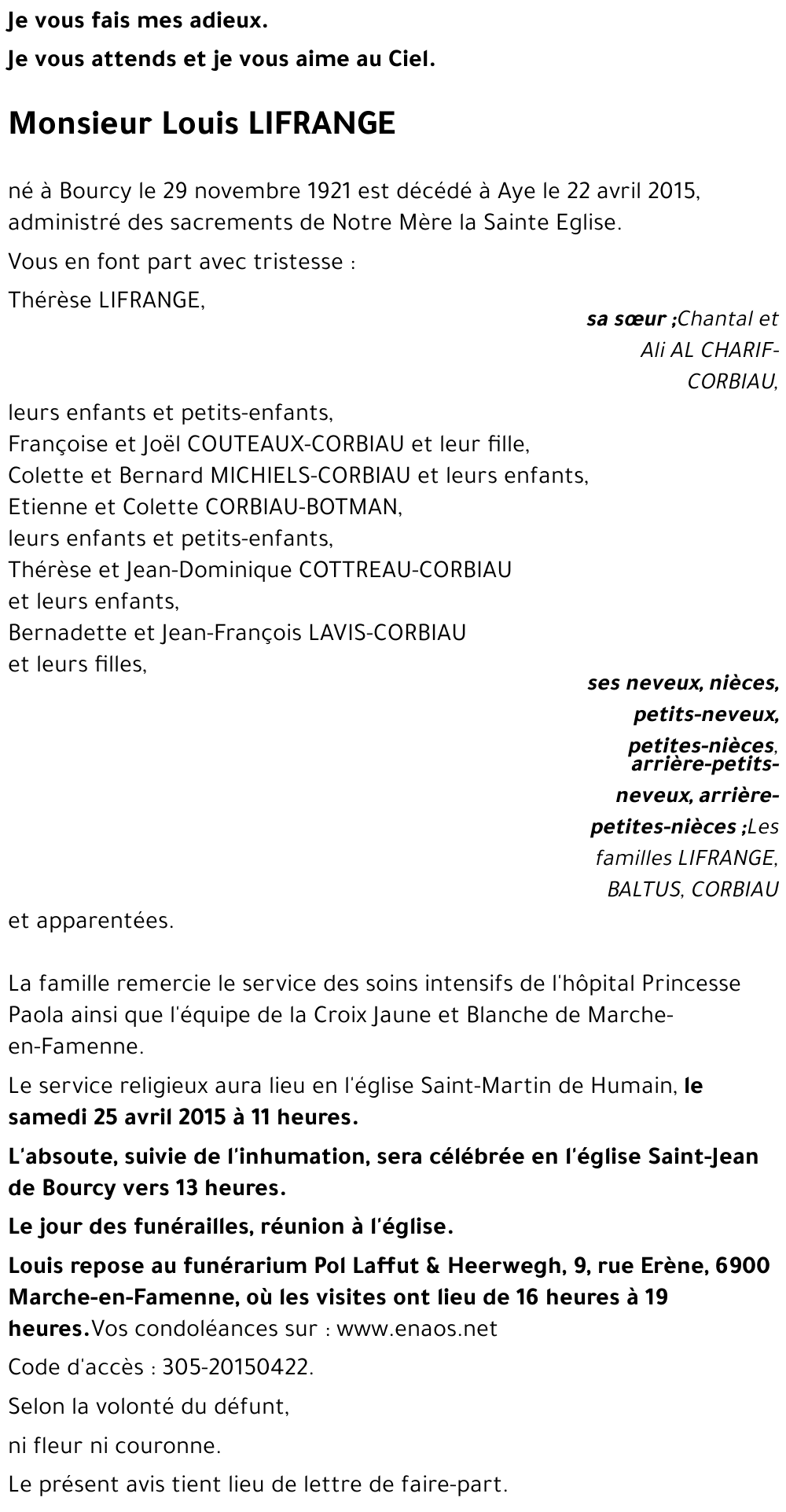 Louis LIFRANGE