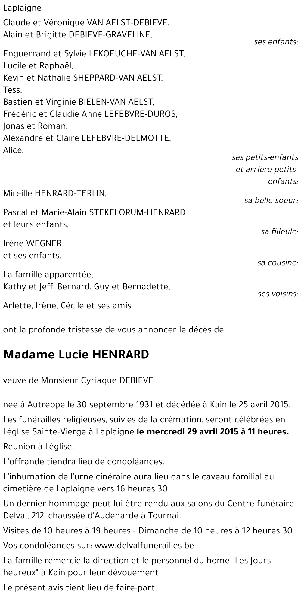 Lucie HENRARD