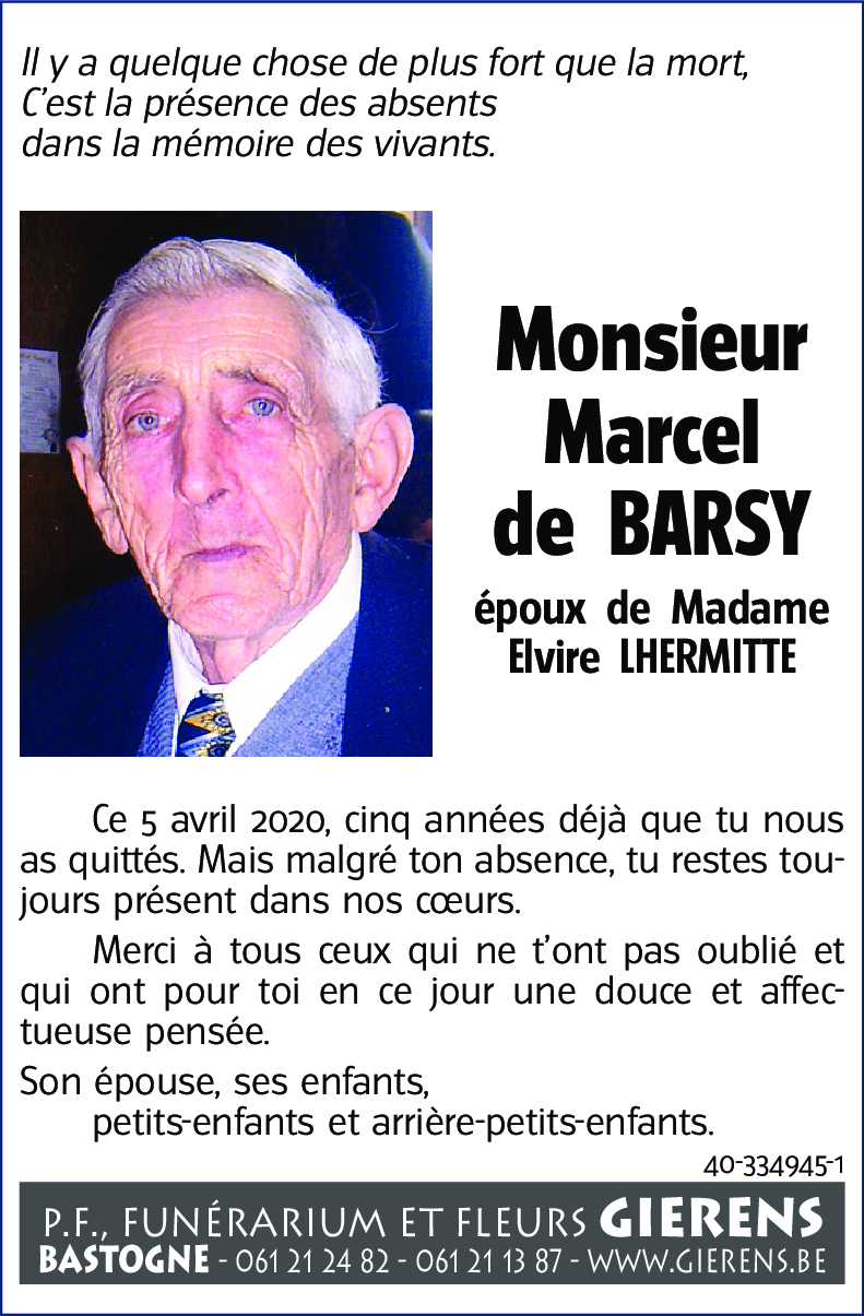 Marcel de BARSY