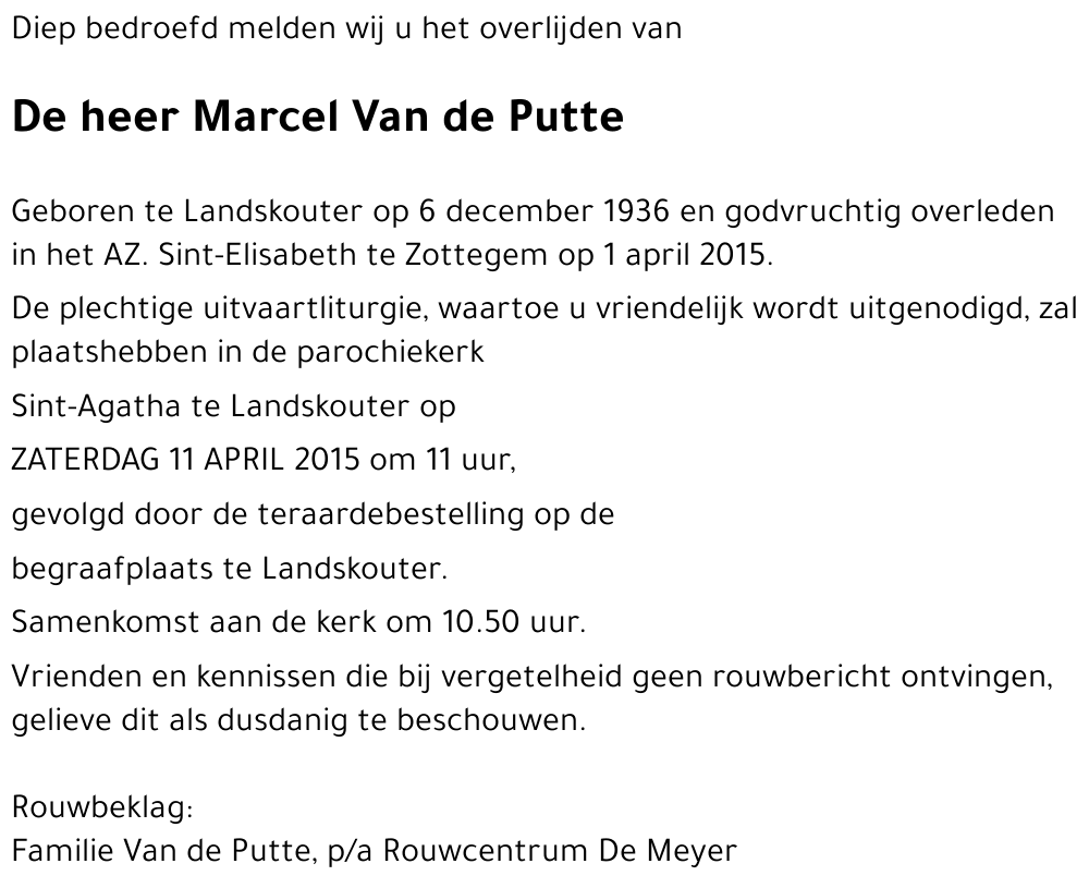 Marcel Van de Putte