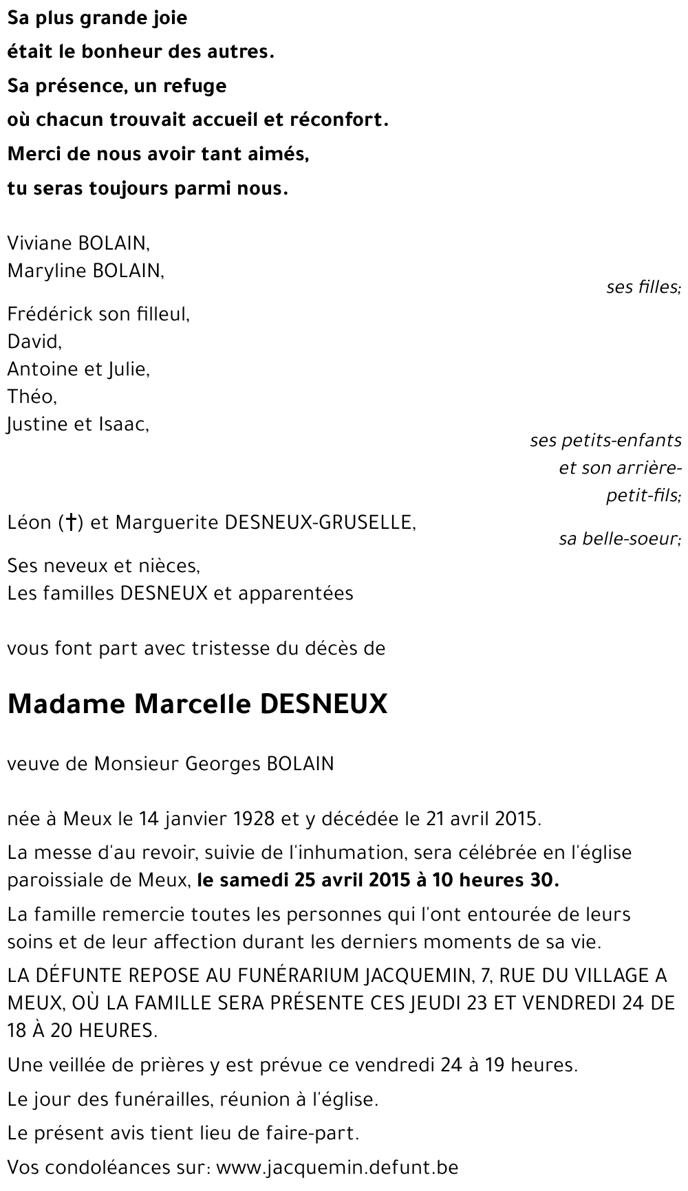 Marcelle DESNEUX