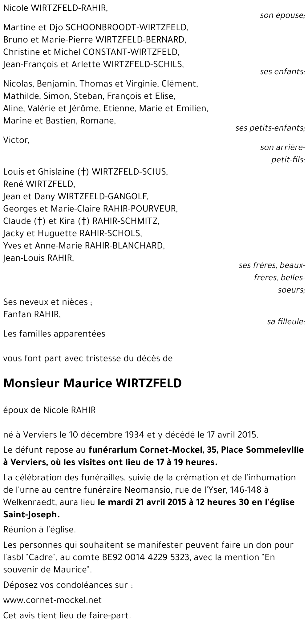 Maurice WIRTZFELD