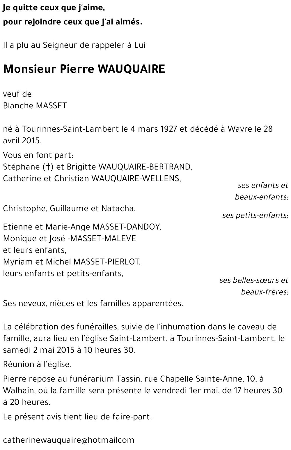 Pierre WAUQUAIRE