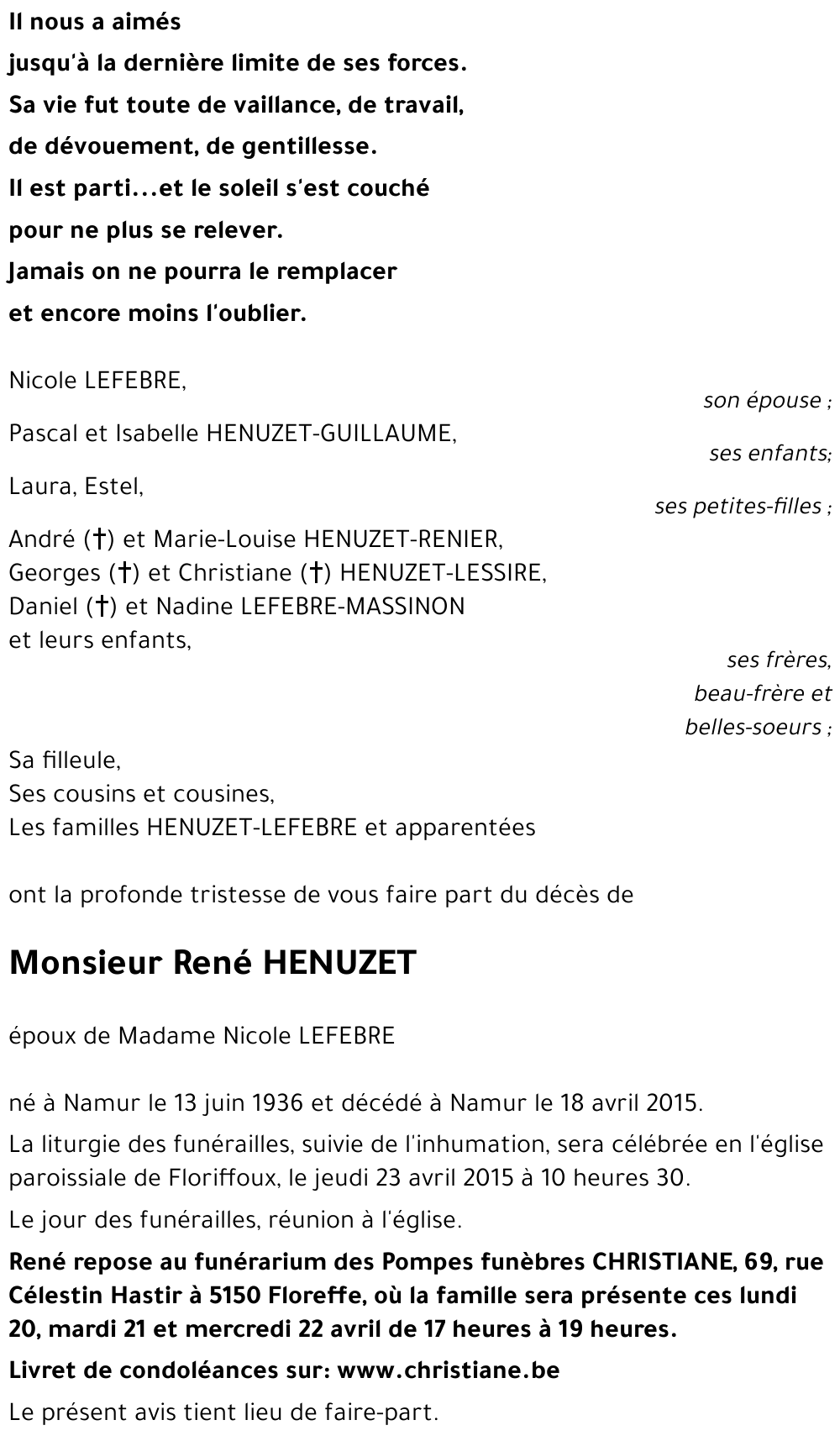 René HENUZET