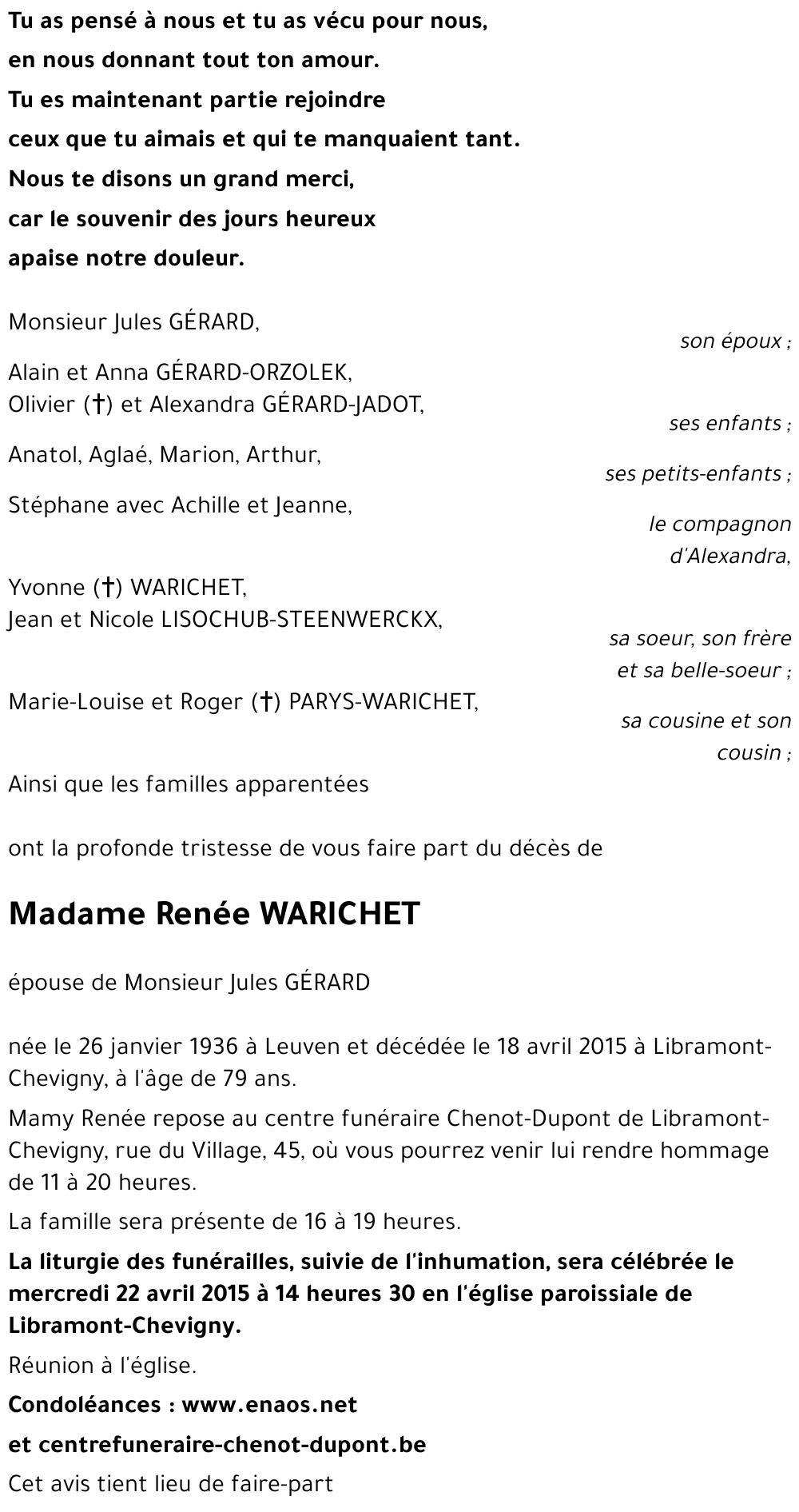 Renée WARICHET
