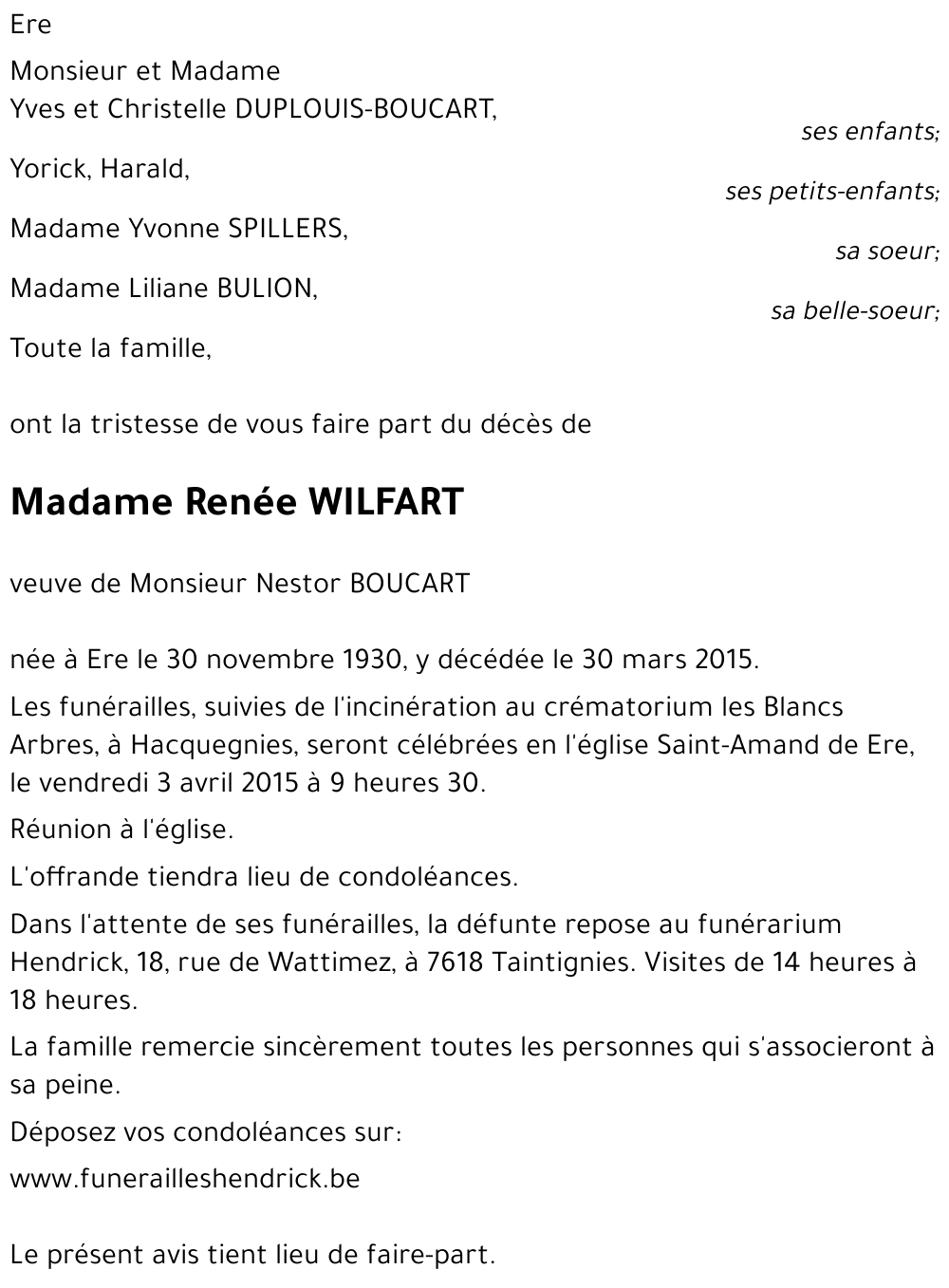 Renée WILFART
