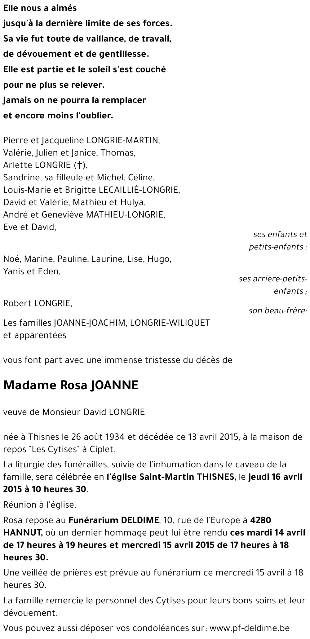 Rosa JOANNE