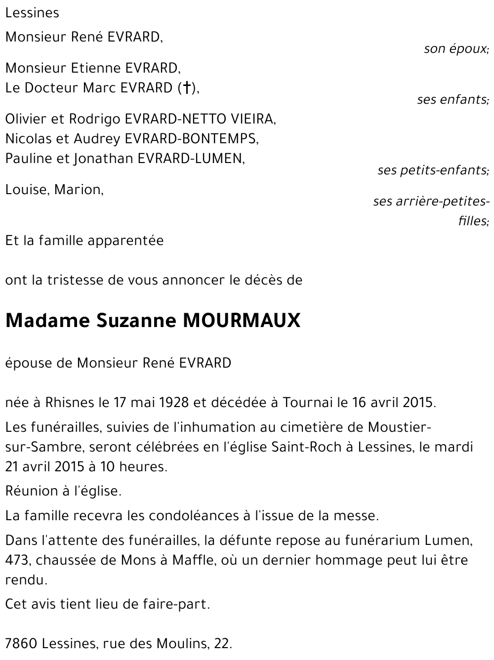 Suzanne MOURMAUX