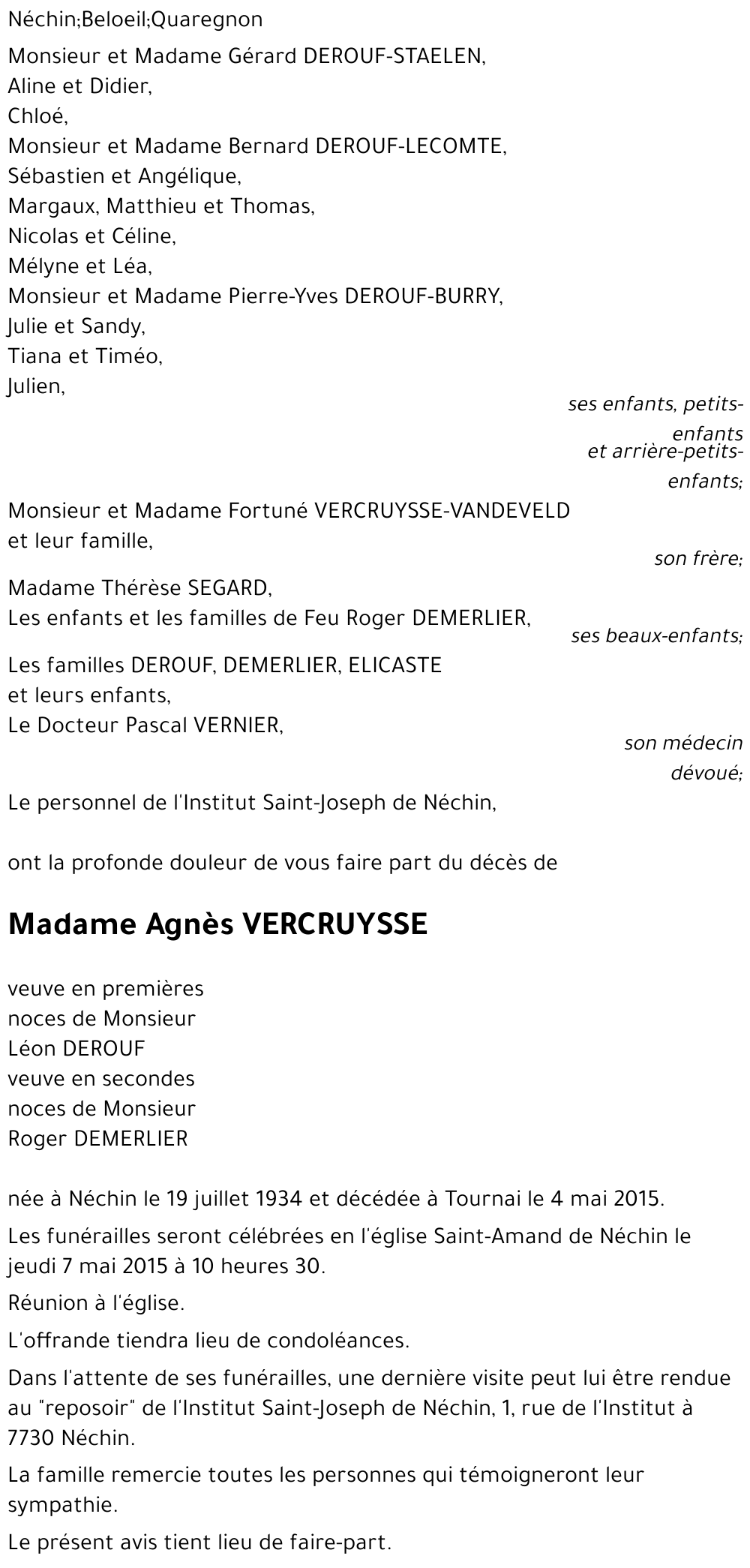 Agnès VERCRUYSSE