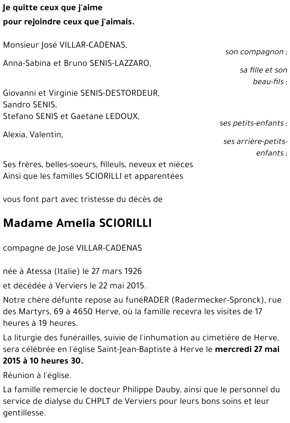 Amelia SCIORILLI