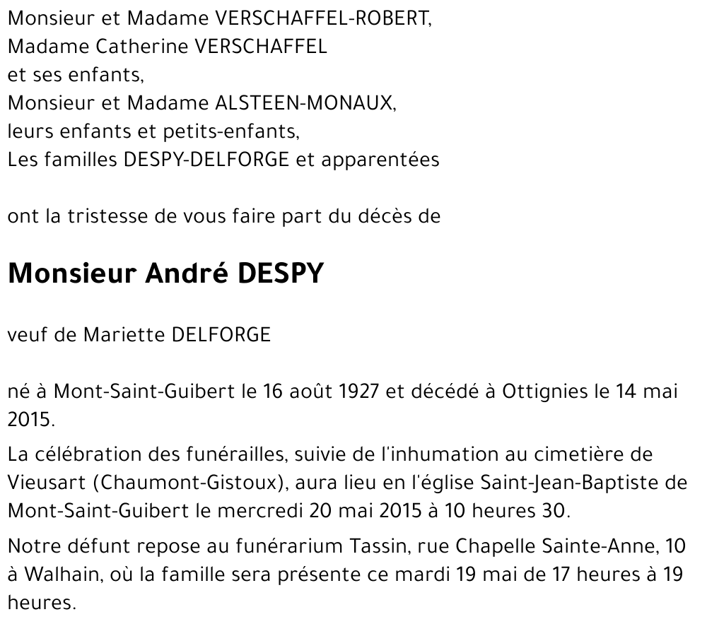 André DESPY