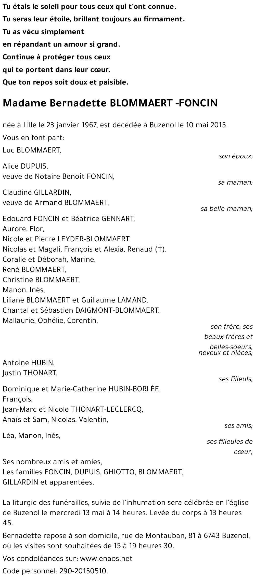 Bernadette FONCIN