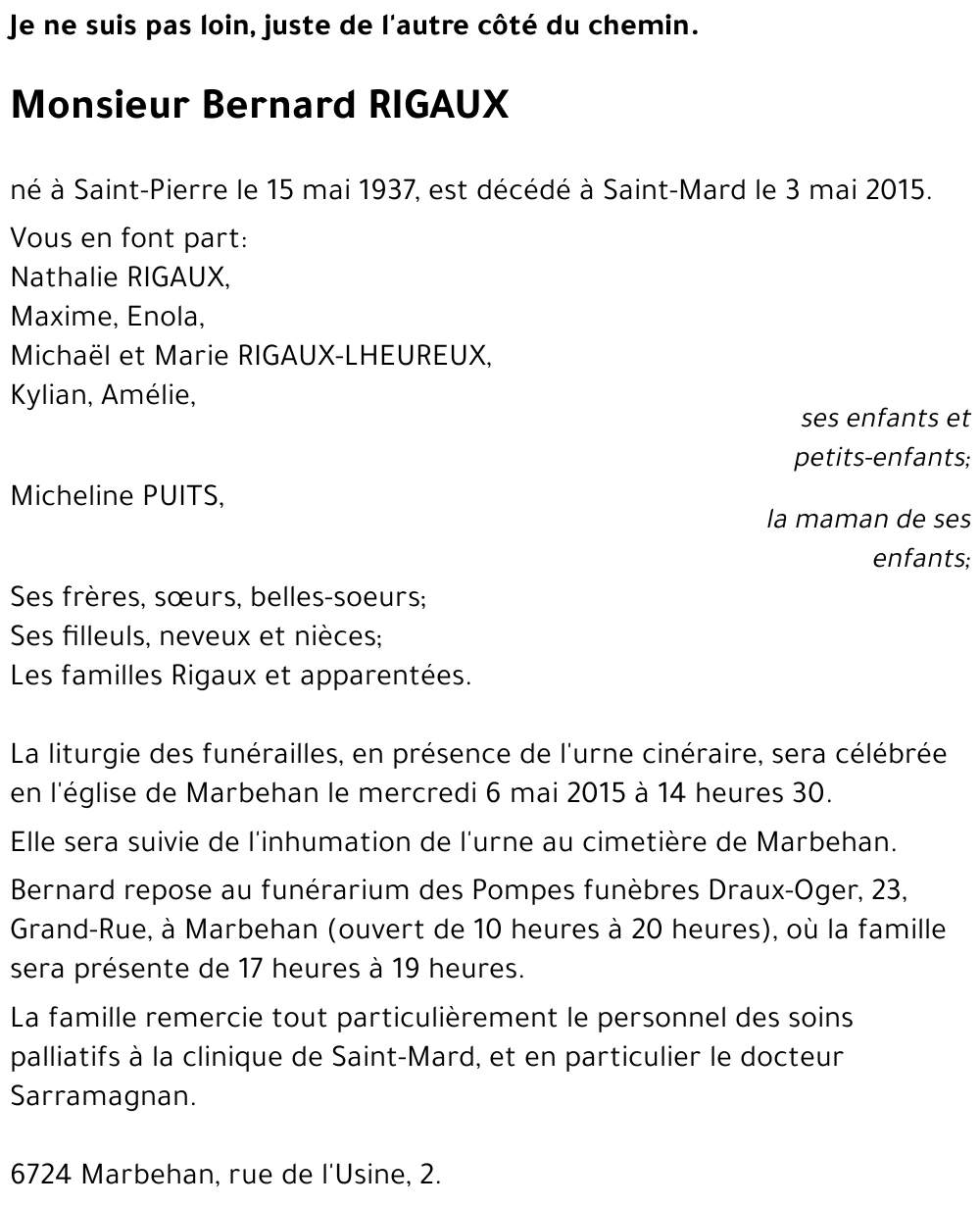 Bernard RIGAUX