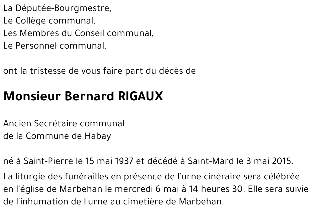 Bernard RIGAUX