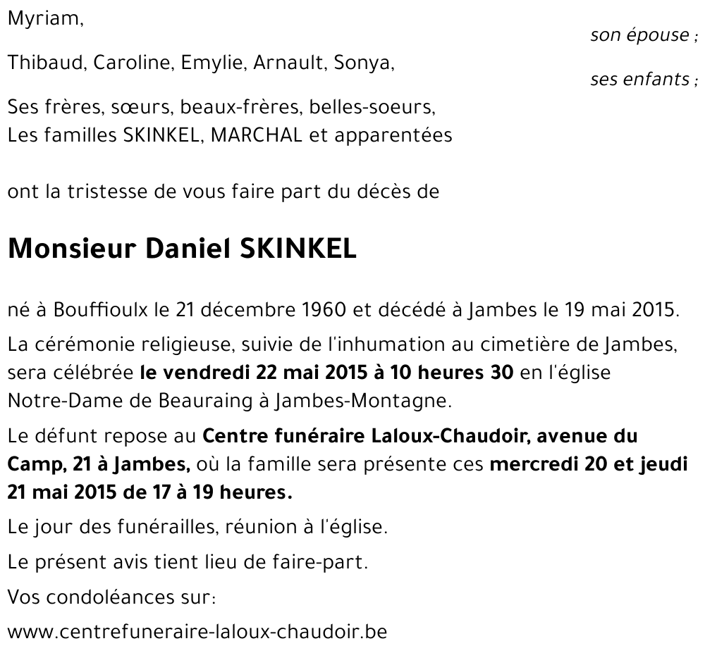 Daniel SKINKEL