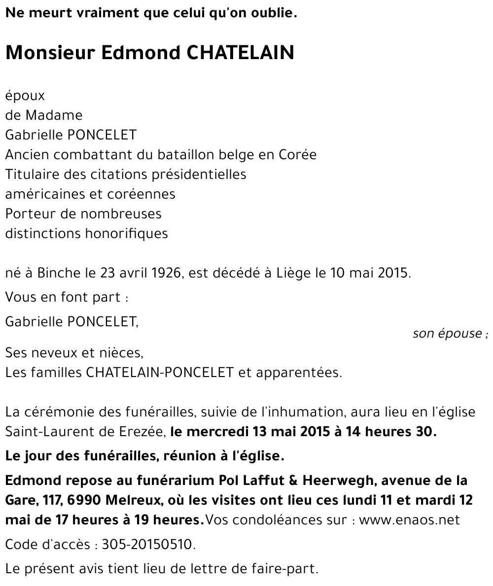 Edmond CHATELAIN