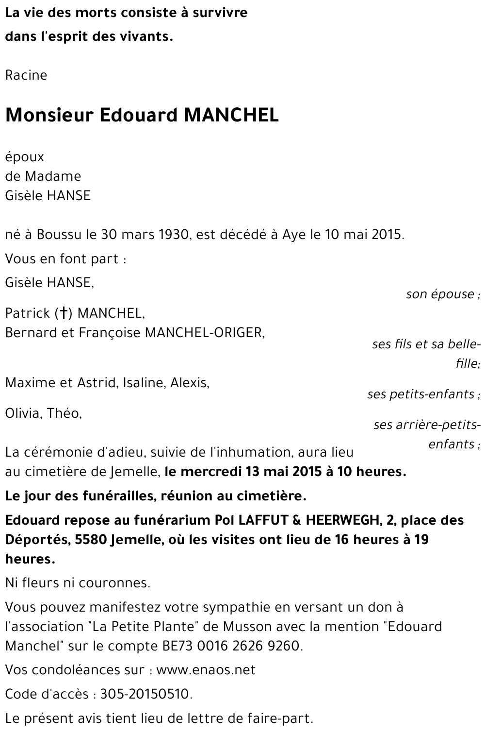 Edouard MANCHEL