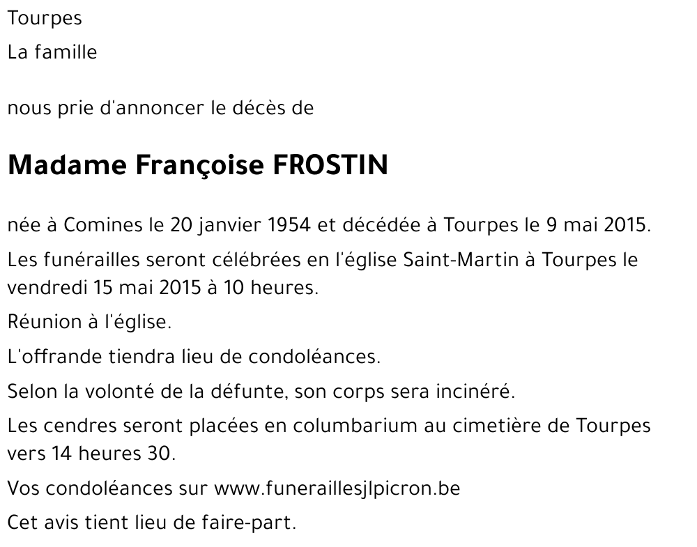 Françoise FROSTIN
