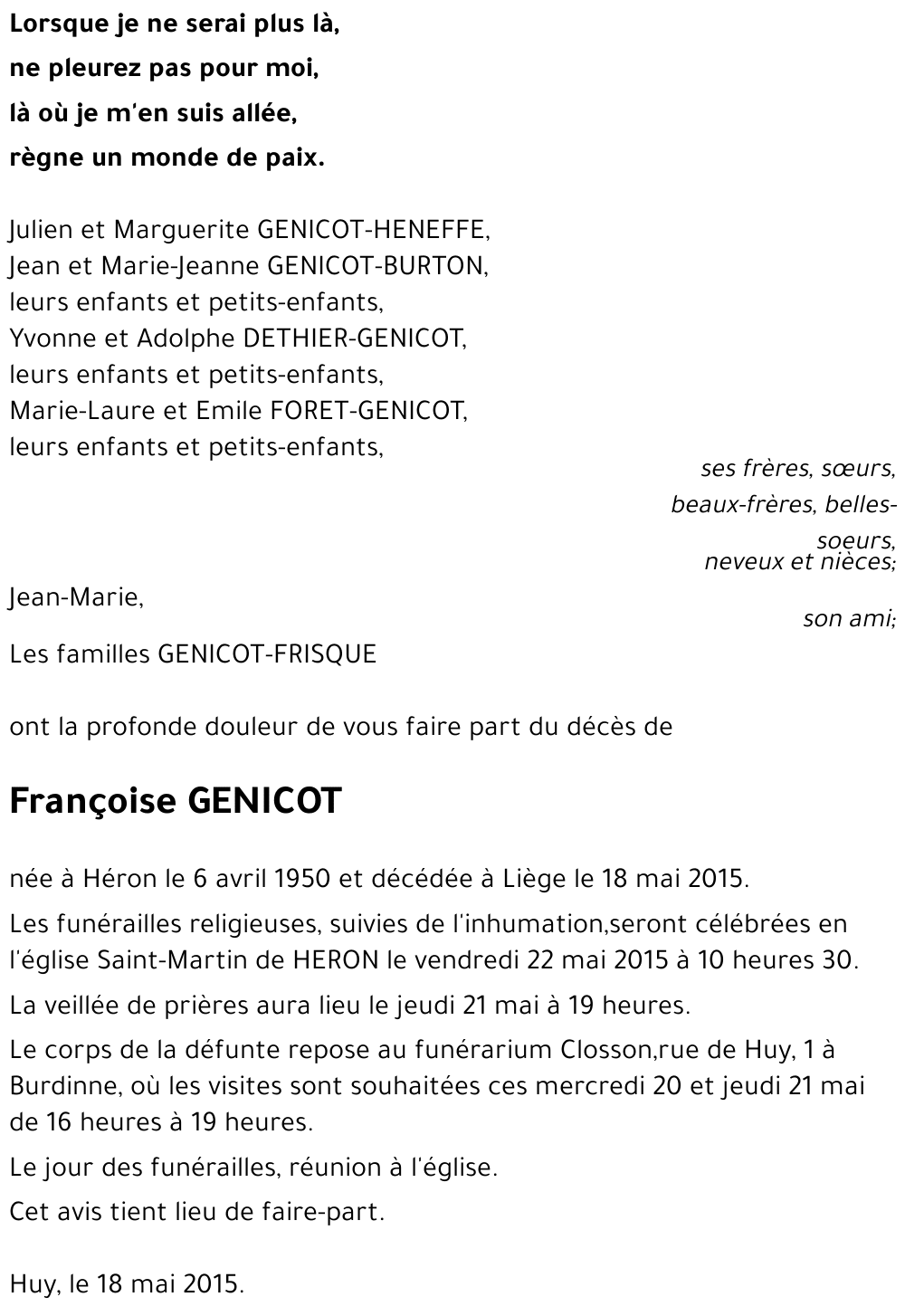 Françoise GENICOT