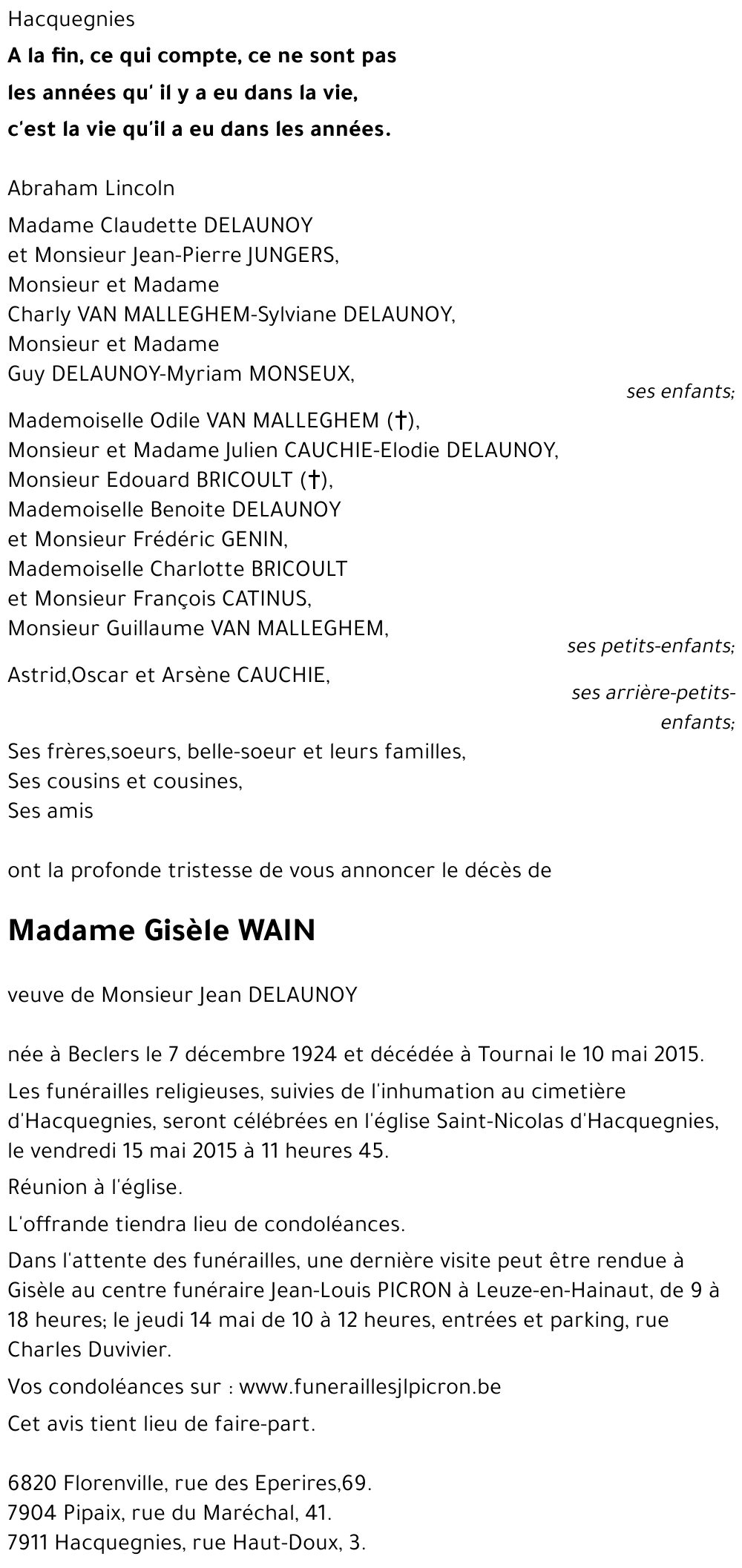 Gisèle WAIN