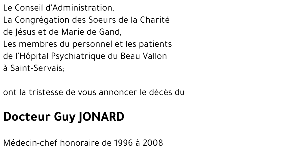 Guy JONARD