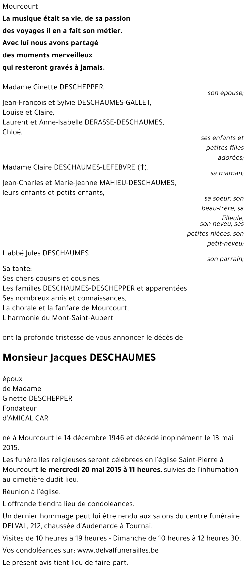 Jacques DESCHAUMES