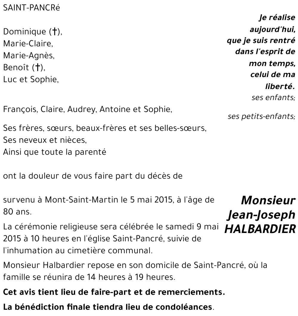 Jean-Joseph HALBARDIER