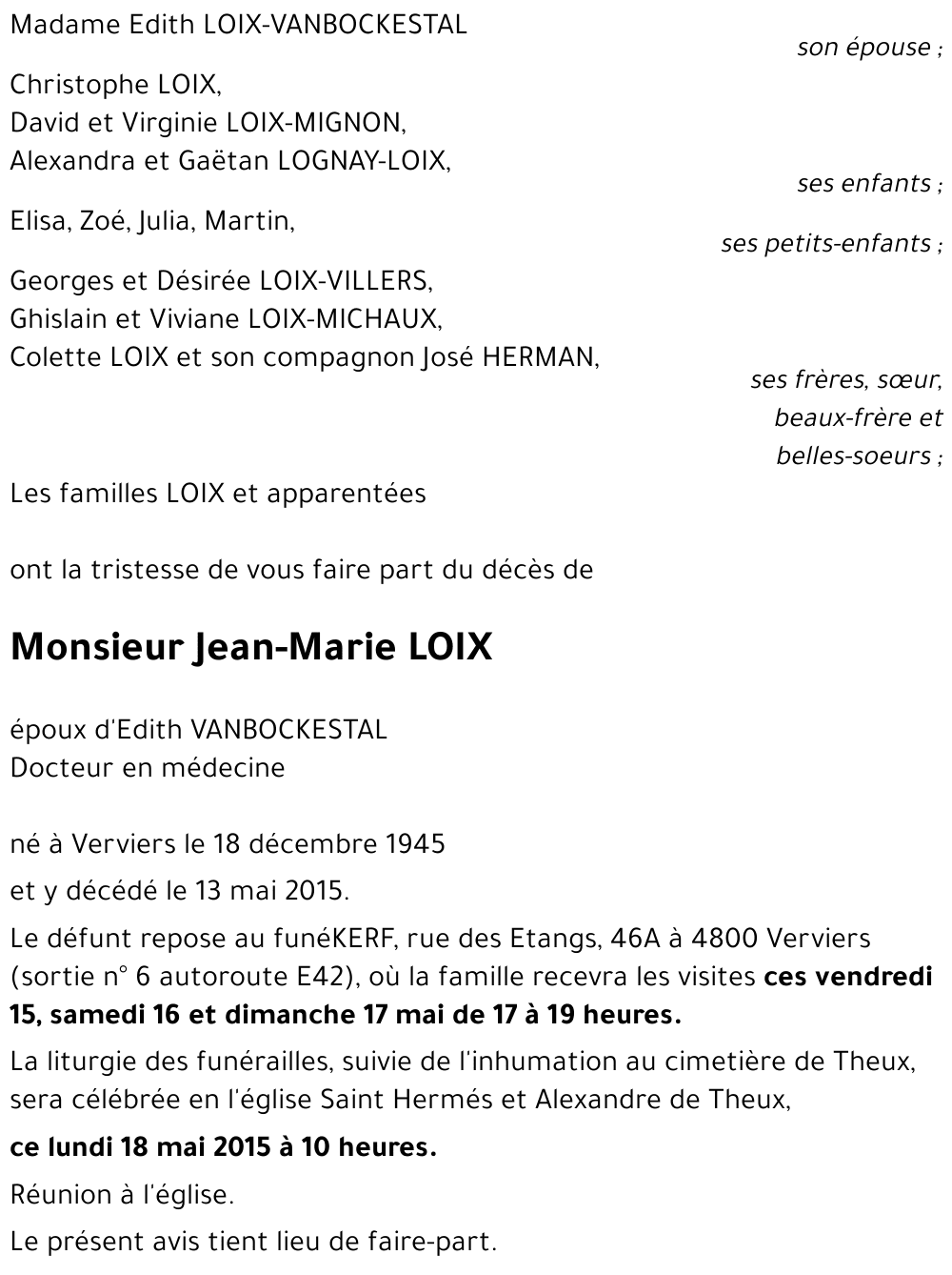 Jean-Marie LOIX