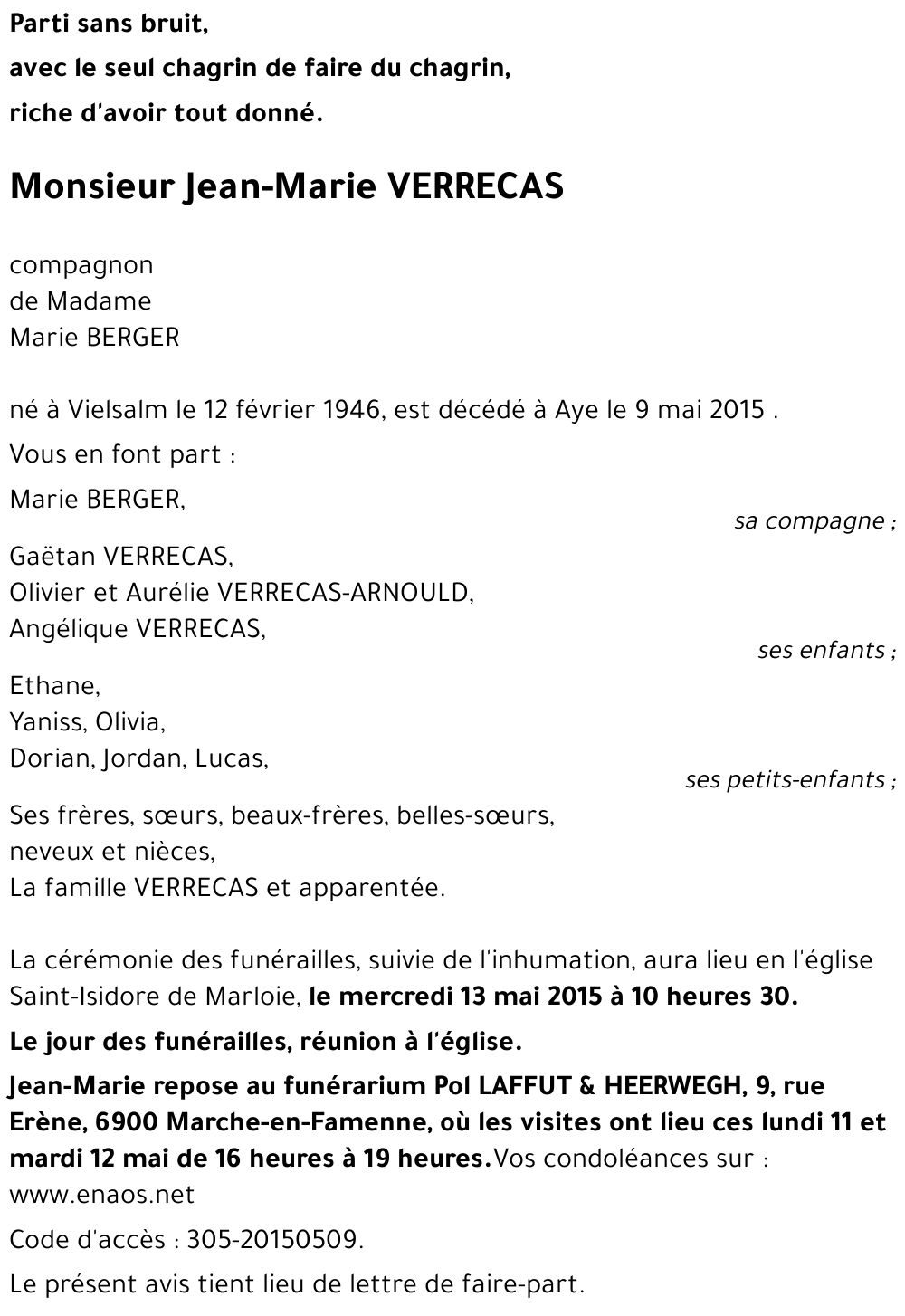 Jean-Marie VERRECAS