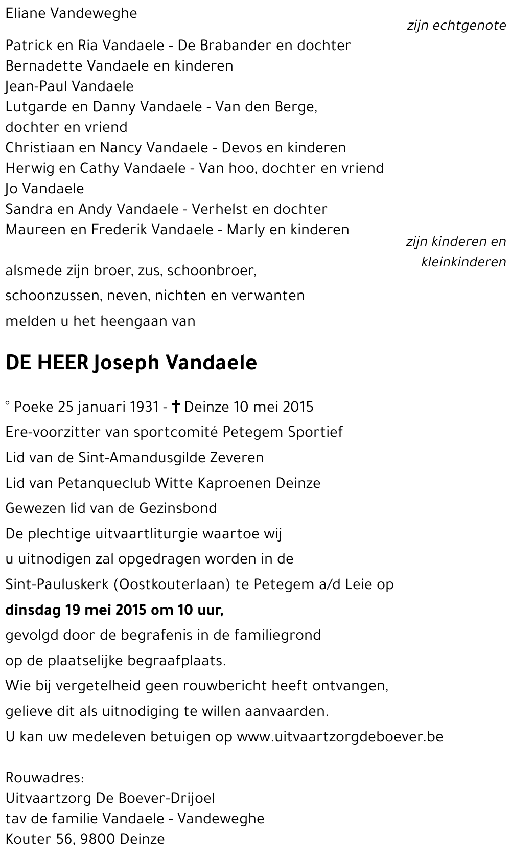 Joseph Vandaele