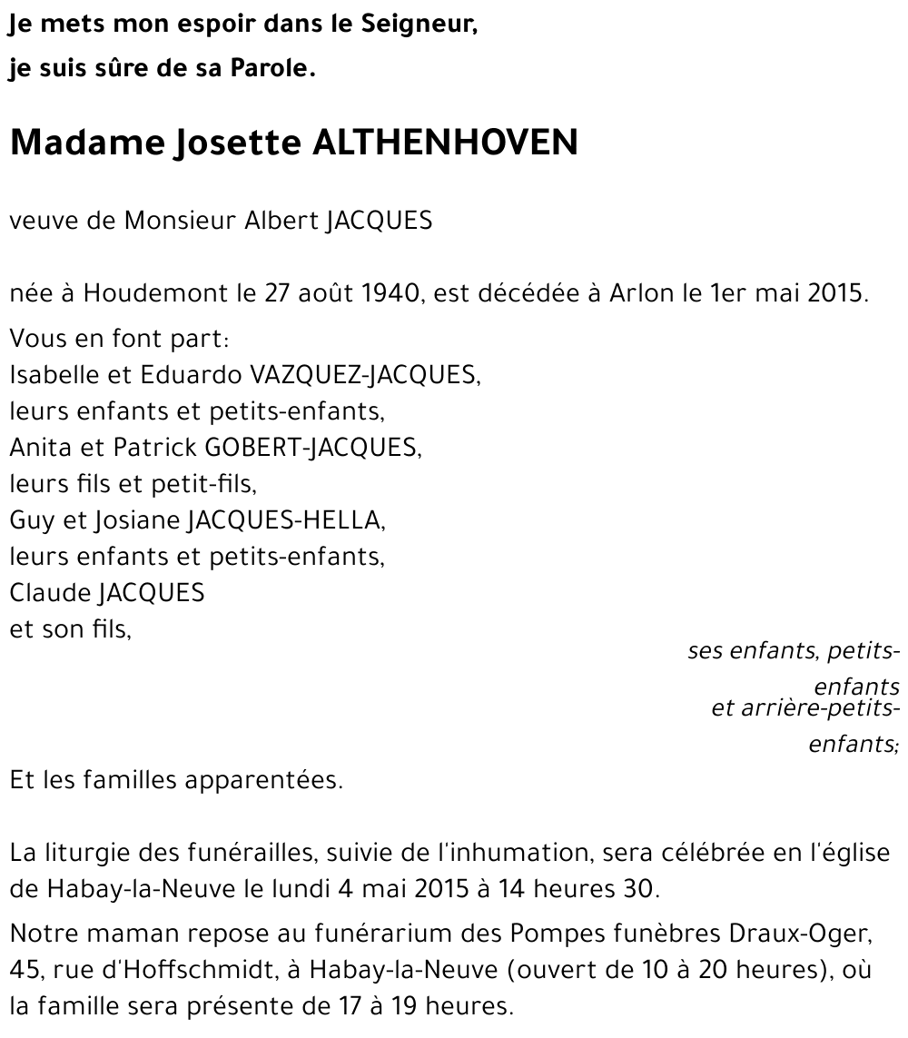 Josette Althenhoven